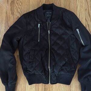 Quilted Black Motorcycle Jacket